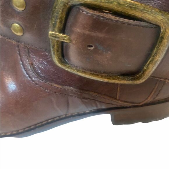 Women's Jessica Simpson Tall Brown  Crinkled Leather Boots / 6.5B / EUC - Picture 10 of 11